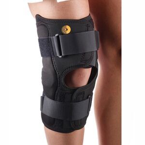 KNEE BRACE LARGE WITH HINGED SIDE STRUTS CORFLEX  COOLTEX